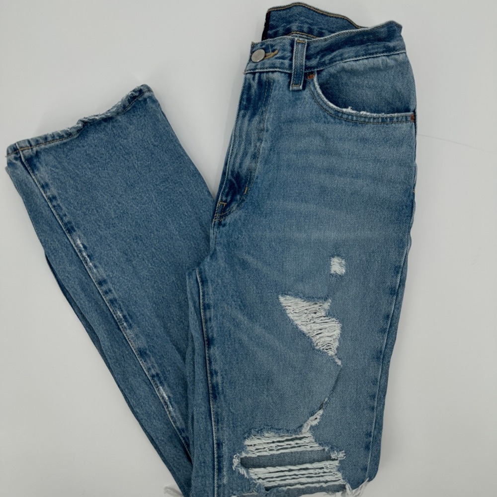 BDG Urban Outfitters‎ Bootcut Distressed Ripped Jeans Women's Size 28 Light Wash